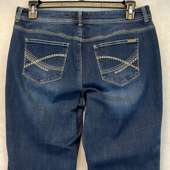 SO SLIMMING by CHICO'S Jeans Women's Size 1.5R Blue Denim Mid-Rise Medium Wash - Picture 12 of 15